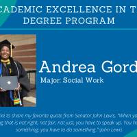 Academic Excellence in the Degree Program - Andrea Gordon
